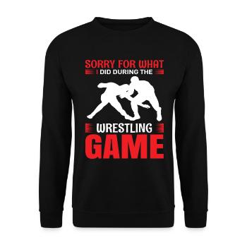 Wrestling - Unisex Pullover - Schwarz - Vorne - Alina (178cm) & Michal (187cm)