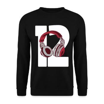 Gambling 12th Birthday Gift Gamer 12 years - Unisex Sweatshirt - black - Front - Alina (178cm) & Michal (187cm)