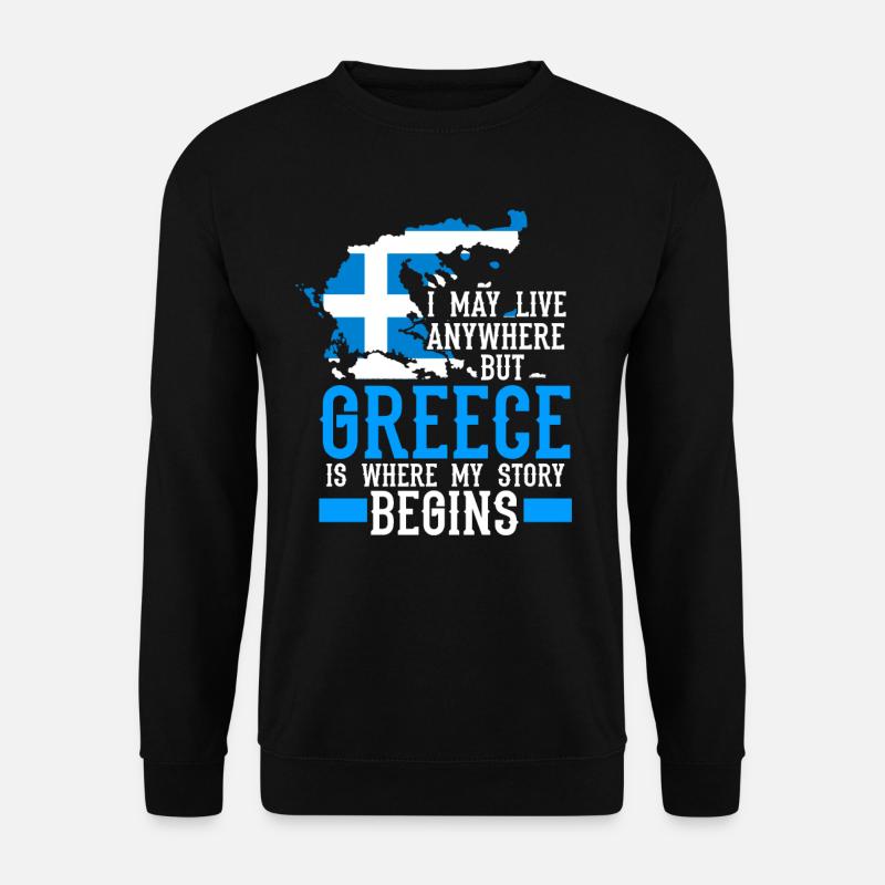 Greece vacation - Unisex Sweatshirt - black
