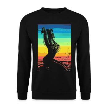 2reborn summer Bikini Beach Volleyball Girl Ibiza - Unisex Sweatshirt - black - Front - Alina (178cm) & Michal (187cm)