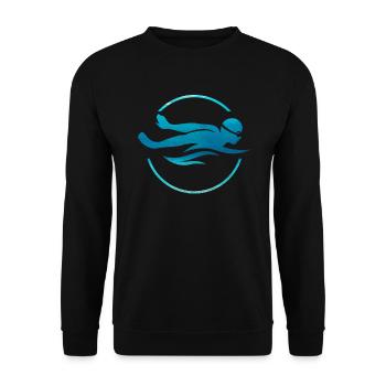 Natation - Sweat-shirt Unisexe - noir - Devant - Alina (178cm) & Michal (187cm)