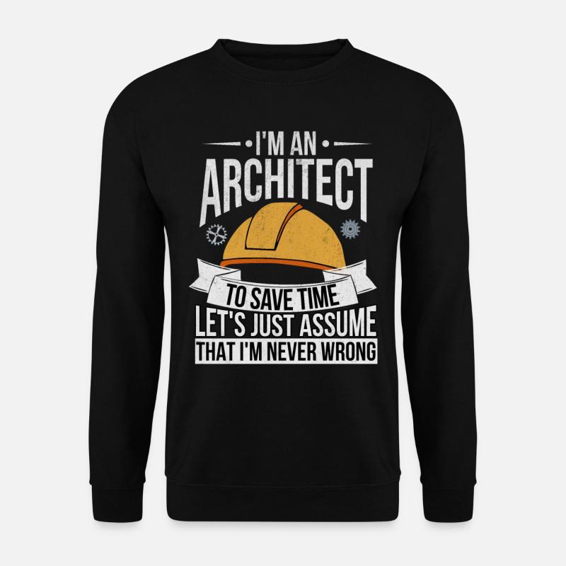 architecte - Sweat-shirt Unisexe - noir