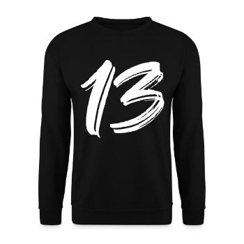 13 - Unisex Sweatshirt - black - Front - Alina (178cm) & Michal (187cm)