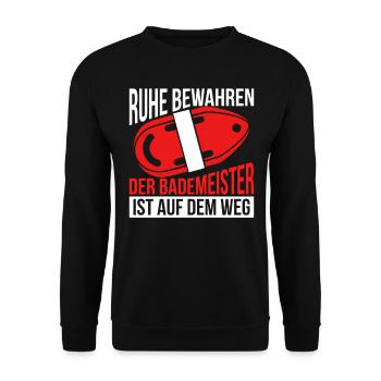 Bademeister - Unisex Pullover - Schwarz - Vorne - Alina (178cm) & Michal (187cm)