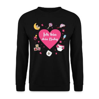 ABDL - Unisex Pullover - Schwarz - Vorne - Alina (178cm) & Michal (187cm)