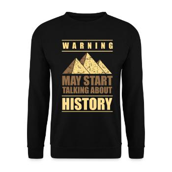 Professeur spécialiste du cadeau des historiens de l'histoire - Sweat-shirt Unisexe - noir - Devant - Alina (178cm) & Michal (187cm)