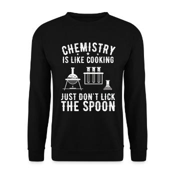 chimie - Sweat-shirt Unisexe - noir - Devant - Alina (178cm) & Michal (187cm)