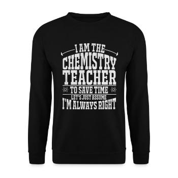 Sciences de la chimie - Sweat-shirt Unisexe - noir - Devant - Alina (178cm) & Michal (187cm)