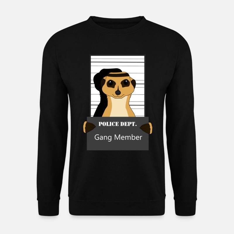 Erdmännchen, Erdmännchen Mungo, Erdmännchen relax - Sweat-shirt Unisexe - noir