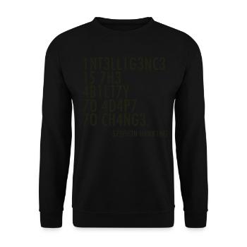 Stephen Hawking saying - Unisex Sweatshirt - black - Front - Alina (178cm) & Michal (187cm)