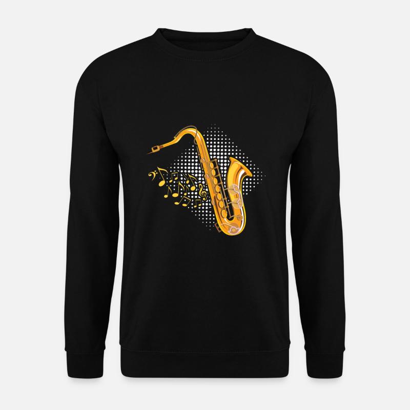 Bass-Saxophon Tenor Saxophonspieler - Unisex Pullover - Schwarz