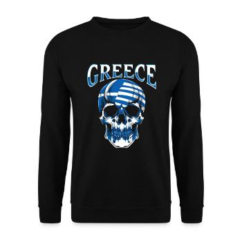 Grèce - Sweat-shirt Unisexe - noir - Devant - Alina (178cm) & Michal (187cm)
