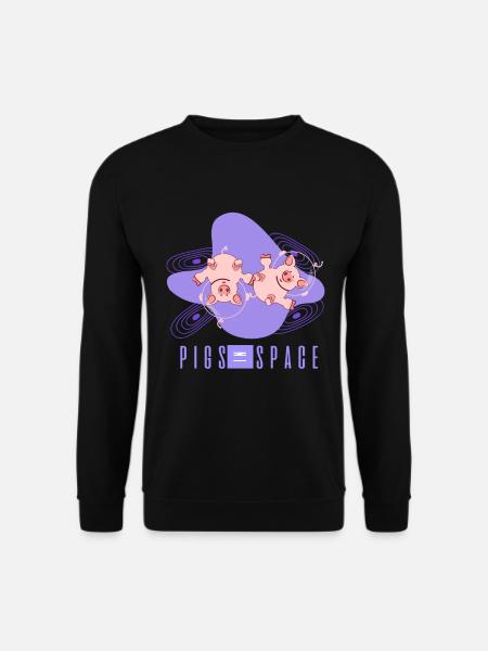 Pig, pig farmer, pig funny - Unisex Sweatshirt - black