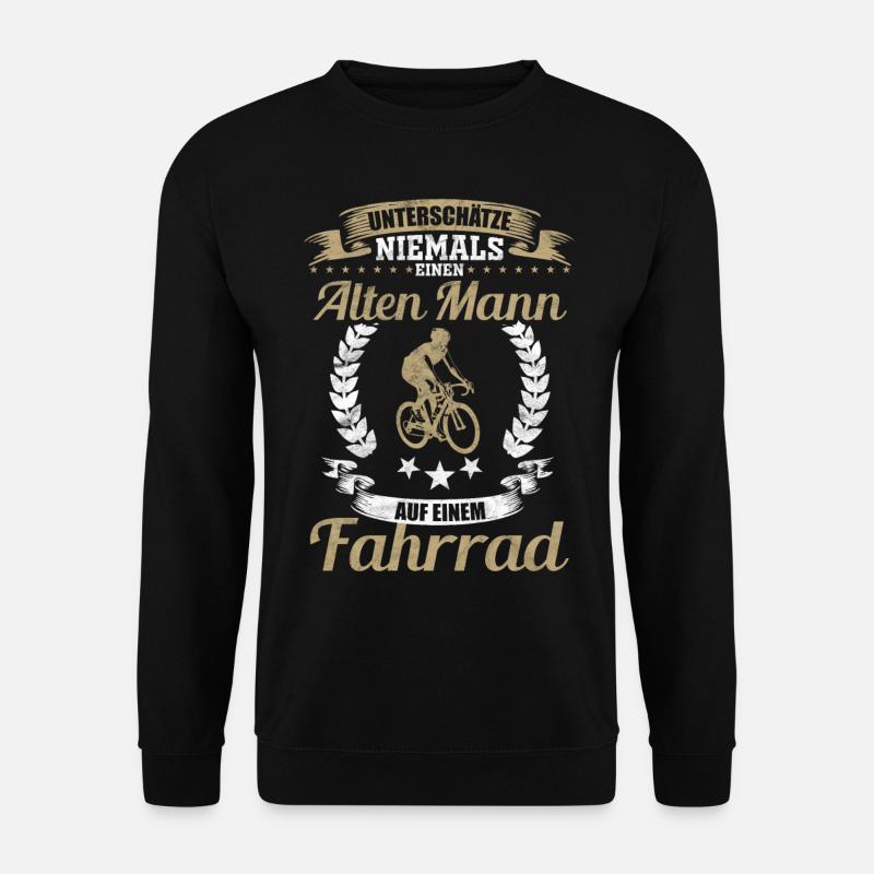 Radfahrer Männer Spruch - Unisex Pullover - Schwarz