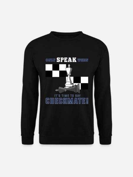 Chess, chess checkmate, chess pawns - Unisex Sweatshirt - black