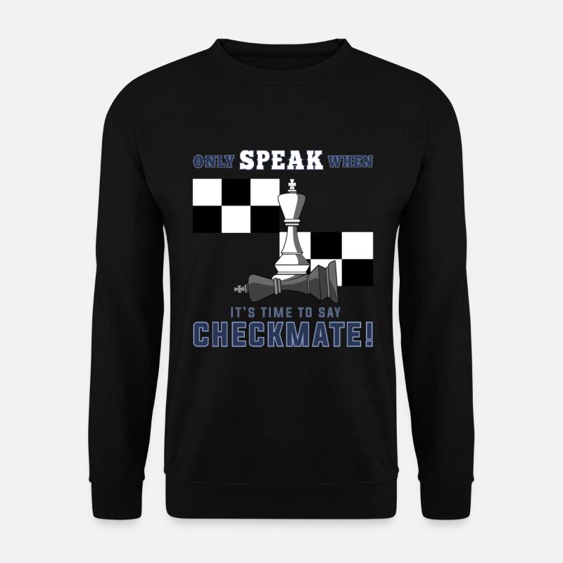 Chess, chess checkmate, chess pawns - Unisex Sweatshirt - black