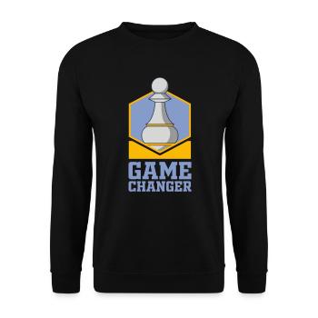 Chess, Chess Chess, Chess Checkmate - Unisex Sweatshirt - black - Front - Alina (178cm) & Michal (187cm)