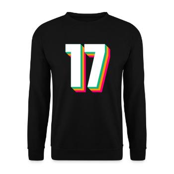 17 - Unisex Sweatshirt - black - Front - Alina (178cm) & Michal (187cm)