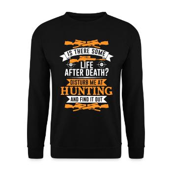 Jagen Hunting - Unisex Pullover - Schwarz - Vorne - Alina (178cm) & Michal (187cm)