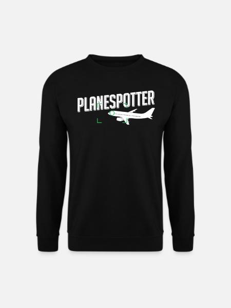 Planespotter - Unisex Pullover - Schwarz