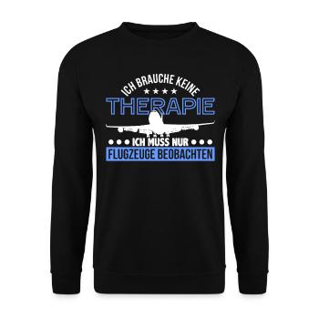 Planespotter - Unisex Pullover - Schwarz - Vorne - Alina (178cm) & Michal (187cm)