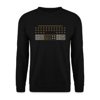 Modular Life Synthesizer Bass Kick - Unisex Pullover - Schwarz - Vorne - Alina (178cm) & Michal (187cm)
