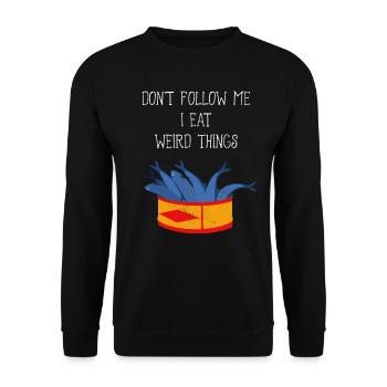 Surströmming Scandinavia Sweden Vikings - Unisex Sweatshirt - black - Front - Alina (178cm) & Michal (187cm)