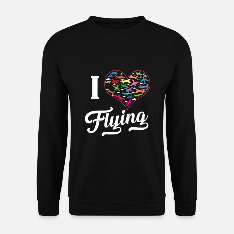 Pilote d’avion - Sweat-shirt Unisexe - noir