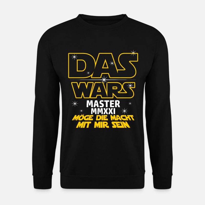 Das Wars Master 2021 Abschluss Masterabschluss Uni - Unisex Pullover - Schwarz
