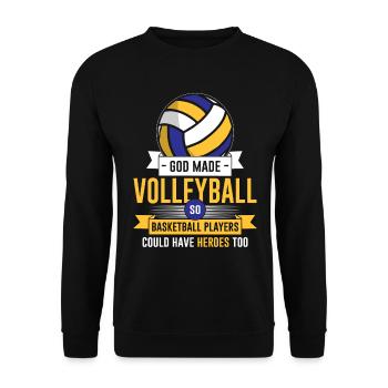 Volley-ball - Sweat-shirt Unisexe - noir - Devant - Alina (178cm) & Michal (187cm)