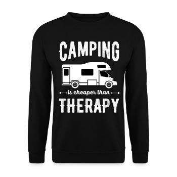 campeur - Sweat-shirt Unisexe - noir - Devant - Alina (178cm) & Michal (187cm)