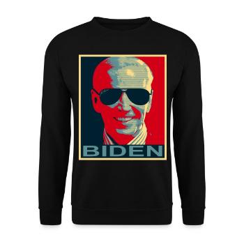 Biden, Biden 2020, Biden President, Anti  - Unisex Sweatshirt - black - Front - Alina (178cm) & Michal (187cm)