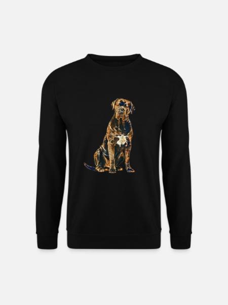 Cane Corso Art Vintage - Unisex Pullover - Schwarz