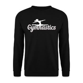 do gymnastics - Unisex Sweatshirt - black - Front - Alina (178cm) & Michal (187cm)