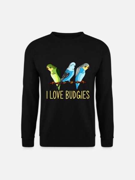 Budgie, Budgie Vintage, Budgie - Unisex Sweatshirt - black