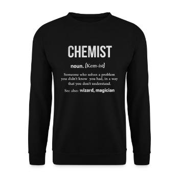 chimie - Sweat-shirt Unisexe - noir - Devant - Alina (178cm) & Michal (187cm)