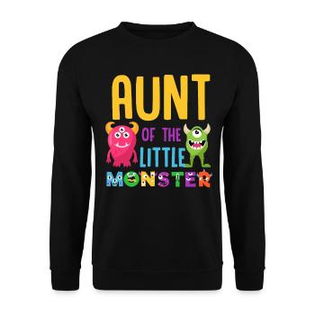 Cadeau d'anniversaire de Noël de la famille tante - Sweat-shirt Unisexe - noir - Devant - Alina (178cm) & Michal (187cm)