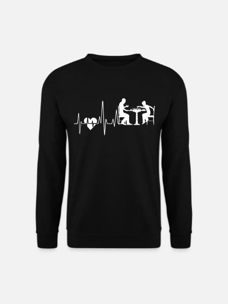 Chess Chess Heartbeat - Sweat-shirt Unisexe - noir