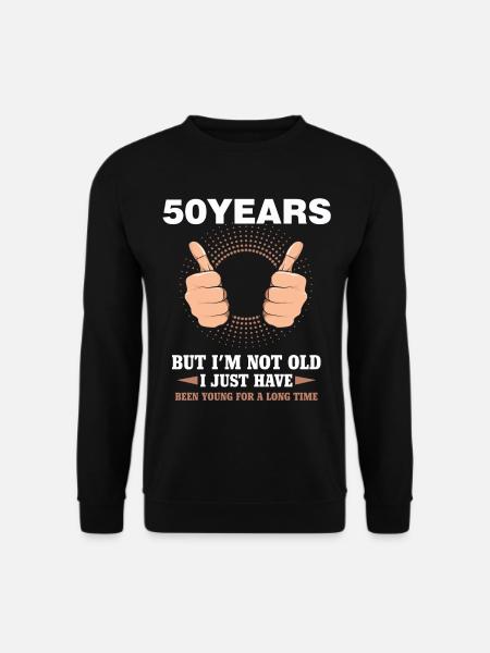 50th Birthday Funny 50 Years Young Gift Funny - Unisex sweater - sort