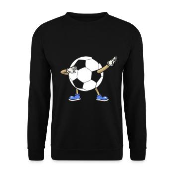 Vêtements de football drôles pour enfants - Sweat-shirt Unisexe - noir - Devant - Alina (178cm) & Michal (187cm)