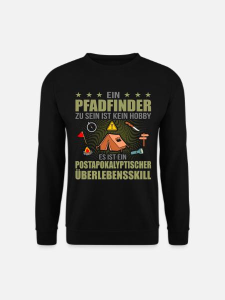 Ein Pfadfinder Sein Ist Kein Hobby Pfadi Spruch Lu - Unisex Pullover - Schwarz