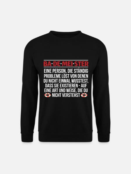 Nur Für Echte Bademeister - Unisex Pullover - Schwarz