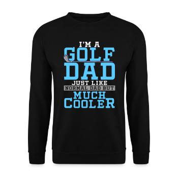 golf - Unisex Sweatshirt - black - Front - Alina (178cm) & Michal (187cm)