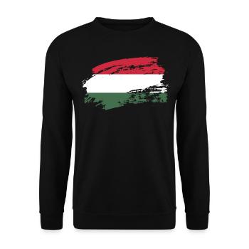 hungary hungary - Unisex Pullover - Schwarz - Vorne - Alina (178cm) & Michal (187cm)