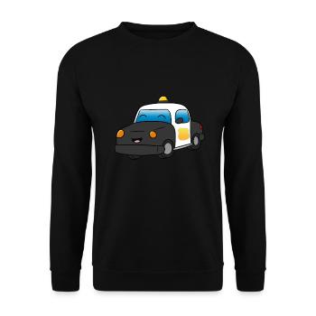 Polizei - Unisex Pullover - Schwarz - Vorne - Alina (178cm) & Michal (187cm)