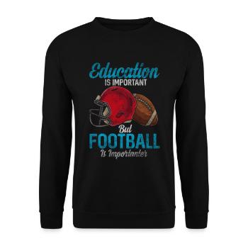 Football américain - Sweat-shirt Unisexe - noir - Devant - Alina (178cm) & Michal (187cm)