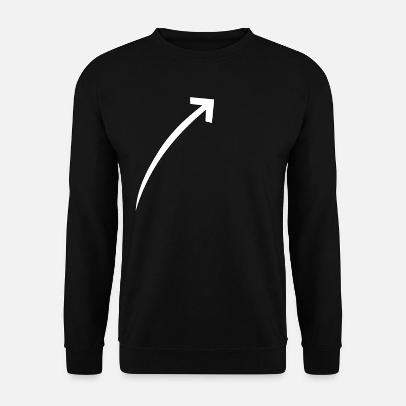 Icône de flèche - Sweat-shirt Unisexe - noir
