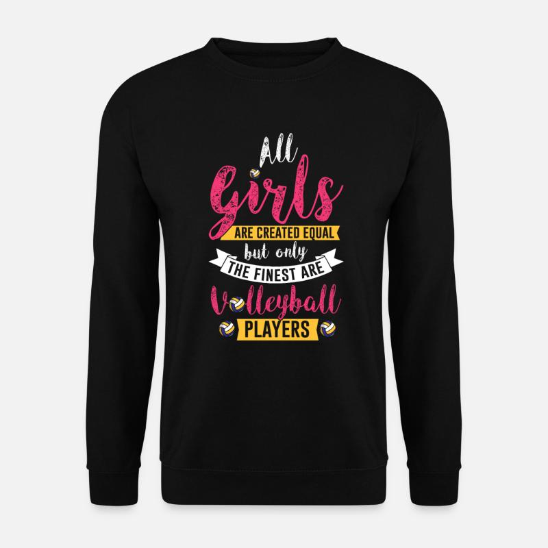 Volleyball Volleyballer - Unisex Pullover - Schwarz