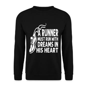 Courses - Sweat-shirt Unisexe - noir - Devant - Alina (178cm) & Michal (187cm)