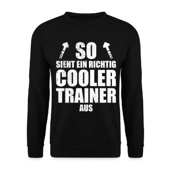 Trainer, trainerin, mannschaft, erste mannschaft, - Unisex Pullover - Schwarz - Vorne - Alina (178cm) & Michal (187cm)